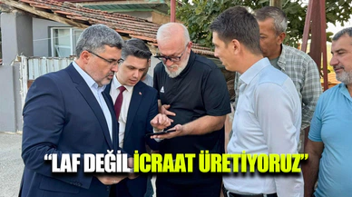 Dazkırı’da doğal gaz ve yol çalışmaları hız kesmeden devam ediyor
