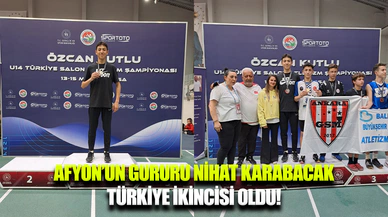 Afyonlu genç atlet, Türkiye'ye damga vurdu