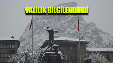Afyonkarahisar Valiliği’nden kar yağışı uyarısı