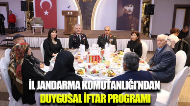 Afyonkarahisar İl Jandarma Komutanlığı şehit aileleri ve gazilerle iftarda buluştu