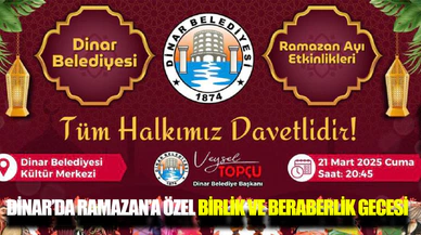 Dinar Belediyesi’nden Ramazan ayına özel etkinlikler
