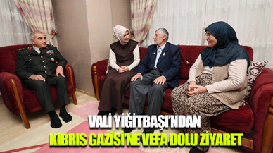 Vali Kübra Güran Yiğitbaşı Kıbrıs Gazisi'ne ziyarette bulundu