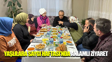Emniyet Müdürü yaşlı teyzenin iftar sofrasına konuk oldu