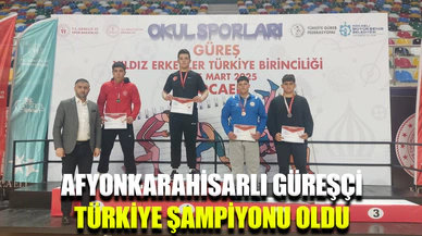 Afyonkarahisarlı Ahmet Soysal altın madalya ile döndü