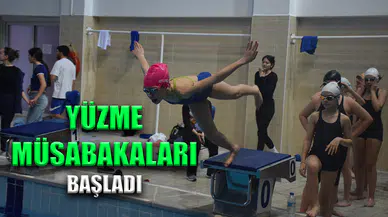 Yüzme Müsabakaları Başladı
