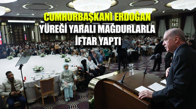 Cumhurbaşkanı Erdoğan Filistinli Ailelerle iftar yaptı