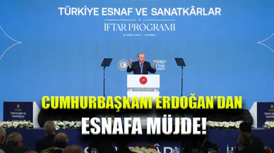Cumhurbaşkanı Erdoğan'dan Esnafa Müjde!