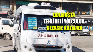 Polis sosyal medyada paylaşılan dolmuş görüntüsüne kayıtsız kalmadı
