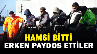 Hamsi bitti, tekneler erken "paydos" etti