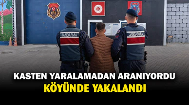 Jandarma, aranan şahsı köyünde yakaladı