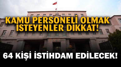 MSB Personel alacak! İşte Detaylar...