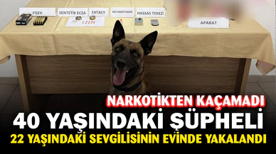 40 yaşındaki şüpheli 22 yaşındaki sevgilisinin evinde yakalandı