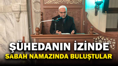 Afyon'da Şühedanın İzinde Sabah Namazında Buluştular