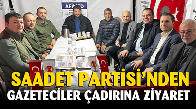 Saadet Partisi Afyon İl Başkanı Karataş'tan AGC çadırına ziyaret