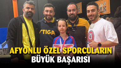 Afyonlu özel sporcuların büyük başarısı