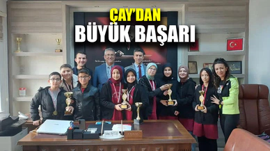 Çay İmam Hatip Ortaokulu büyük bir başarıya imza attı