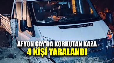 Afyon Çay'da korkutan kaza
