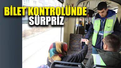 Tramvayda ki bilet kontrolünde sürpriz karşılama