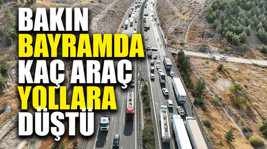 Bayramda otoyollardan 8,4 milyon araç geçti