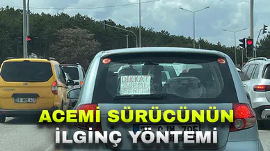 Sürücünün aracına astığı not ilgi topladı