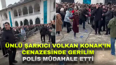 Volkan Konak’ın cenazesinde gerginlik yaşandı