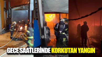 Denizli’de işyerinde çıkan yangın korkuttu