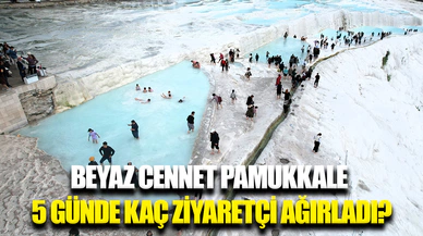 Beyaz Cennet Pamukkale’de bayram yoğunluğu sürüyor