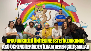 AKÜ Resim Bölümü’nden Onkoloji Ünitesinde toplumsal katkı