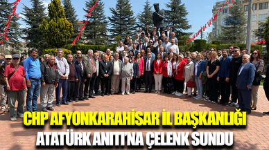 CHP Afyonkarahisar İl Başkanlığı’ndan Çelenk Sunma Töreni