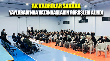 Yaylabağı’nda “Vatandaş soruyor, Başkan cevaplıyor” programı düzenlendi