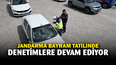 Jandarma bayram tatilinde denetimlerine devam etti