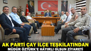 AK Parti Çay İlçe Teşkilatından İl Sağlık Müdürü Dr. Hakkı Öztürk’e Ziyaret