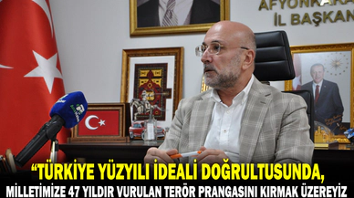 Başkan Şahin: “47 yıllık terör prangasını kırmak üzereyiz”