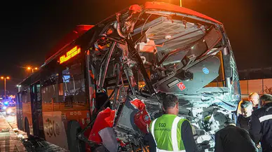 Ankara’da otobüs kazası yaralılar var