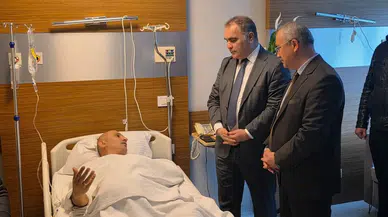 Gazi İsmail Kumartaşlı'ya Geçmiş Olsun Ziyareti