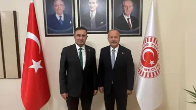Milletvekili Arslan’dan Milletvekili Taytak’a yeni görevi için tebrik ziyareti