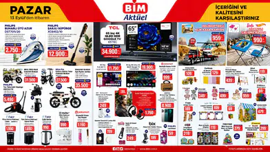 BİM 13 Eylül 2026 aktüel kataloğu yayınlandı! Televizyondan elektrikli bisiklete birçok ürün geliyor
