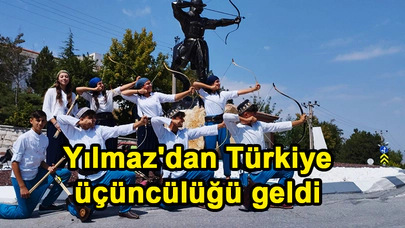 Yılmaz'dan Türkiye üçüncülüğü geldi