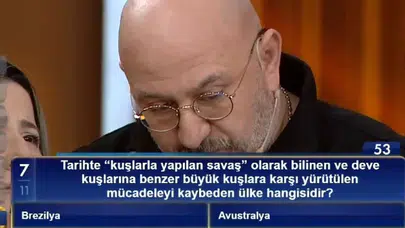 Tarihte "kuşlarla yapılan savaş" olarak bilinen ve deve kuşlarına benzer büyük kuşlara karşı yürütülen mücadeleyi kaybeden ülke hangisidir?