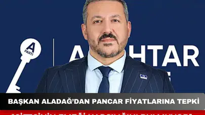 Başkan Aladağ’dan pancar fiyatlarına tepki: “Çiftçinin emeği karşılığını bulmuyor”