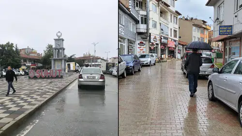 Şuhut’ta yağış etkisini gösterdi: Kurak günlerin ardından vatandaşın yüzü güldü