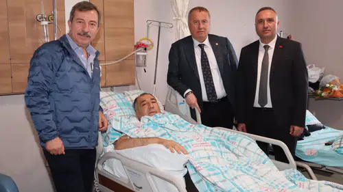 Milletvekili Olgun’dan Başkan Mısırlıoğlu’na geçmiş olsun ziyareti