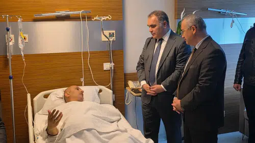 Gazi İsmail Kumartaşlı'ya Geçmiş Olsun Ziyareti