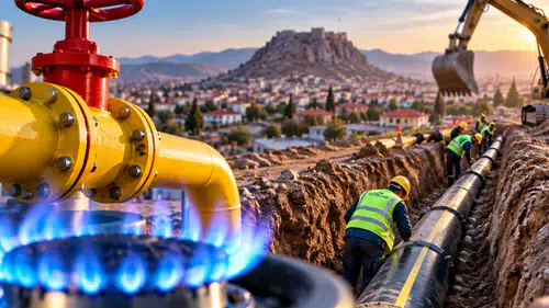 Afyon’da doğal gaz bekleyenlere müjde! 320 kilometrelik hat İçin tarih verildi