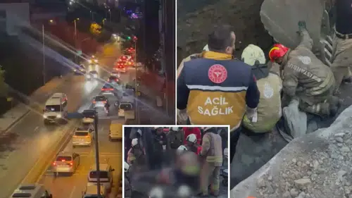 İstanbul’da Yol Çöktü! Göçük Altında Kalan İşçi Hayatını Kaybetti
