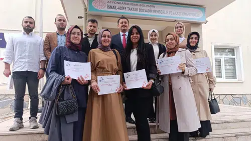 Bolvadinli öğretmenlerin uluslararası projelerine kalite ödülü