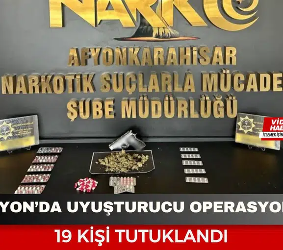 Afyonkarahisar’da hastane çalışanlarına uyuşturucu operasyonu: 23 gözaltı