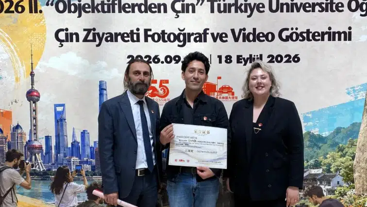 AKÜ öğrencisi Hakkı Oğuz Aktaş Çin temalı yarışmada üçüncü oldu