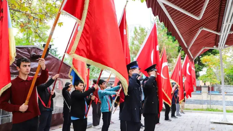 Çobanlar’da Cumhuriyet’in 103. yılı için tören düzenlendi