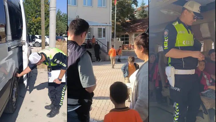 Sinanpaşa’da okul çevrelerinde sıkı denetim: 338 kişi, 45 araç ve 22 okul servisi kontrol edildi